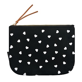 Косметичка BrunoVisconti®
 (225 х 150 мм)
"BLACK&WHITE.СЕРДЕЧКИ"
Арт. 14-090/10