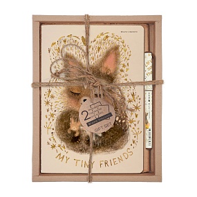 НАБОР ПОДАРОЧНЫЙ "Love me.Лисенок" (ДВЕ ТЕТРАДИ BV И РУЧКА)
Арт. 7-40-001/195-3