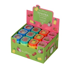 Точилка BrunoVisconti®
 (40 х 45 х 40 мм)
"FUNSHARP.КОРЗИНКА С ЯГОДАМИ" мультиколор
Арт. 35-0043
цвет в ассортименте