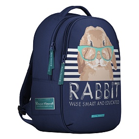 Рюкзак BrunoVisconti®
классический суперлегкий
синий с эргономичной спинкой
«BE BUNNY.BOY»
Арт. 12-008-034/02