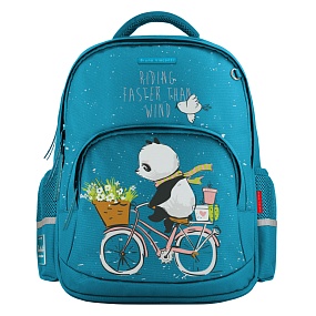 Рюкзак BrunoVisconti®
классический 
бирюзовый с эргономичной спинкой
«УДИВИТЕЛЬНЫЕ ПАНДЫ»
Арт. 12-002-198/09