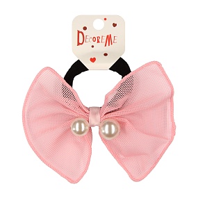 РЕЗИНКА ДЛЯ ВОЛОС "ГИПЮРОВЫЙ БАНТИК" 1 ШТ, 2 ЦВЕТА 
Арт. 2-712/131