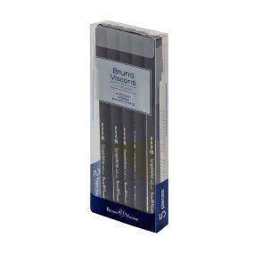 Набор из 5-ти ручек BrunoVisconti®
гелевые, 0.5 мм, синие
SimpleWrite. BLACK
Арт. 20-0066-5