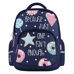 Рюкзак BrunoVisconti®
классический 
синий с эргономичной спинкой
«СЛАДКОЕ НАСТРОЕНИЕ»
Арт. 12-002-181/02