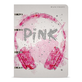 Тетрадь со сменным блоком BrunoVisconti®
в пластиковой обложке А5 (165 х 210 мм)
"PINK STYLE_НАУШНИКИ" 80 листовл., в точку
Арт. 7-80-632/09
