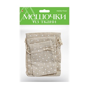 ПОДАРОЧНЫЕ МЕШОЧКИ ИЗ ТКАНИ, 3 ШТ, 3 Р-РА, ВИД 7
Арт. 2-240/07