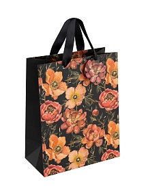 Пакет бумажный упаковочный подарочный BrunoVisconti®
 (260 х 324 х 130 мм)
"FLORA.PINK BLOSSOM"
Арт. 2-852/14