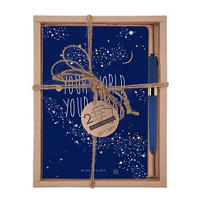 НАБОР ПОДАРОЧНЫЙ "ТВОЙ МИР" (ДВЕ ТЕТРАДИ BV И РУЧКА)
Арт. 7-40-001/139-3