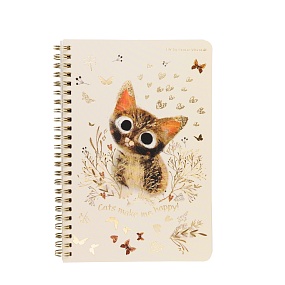 Тетрадь общая BrunoVisconti®
А5 (140 х 210 мм)
"LOVE ME.МИЛЫЙ КОТИК" 60 л., линейка
Арт. 7-60-202/18