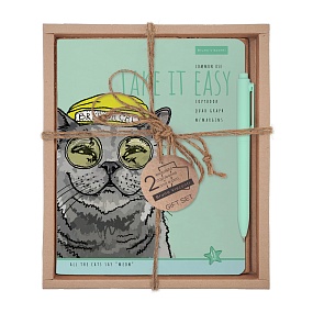 НАБОР ПОДАРОЧНЫЙ "EASY LIFE.КОТЫ. British cat (ДВЕ ТЕТРАДИ И РУЧКА)
Арт. 7-48-1293-2/2