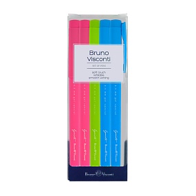 Набор BrunoVisconti®
из 5-ти гелевых ручек
"ÉGOÏSTE" цвет корпуса multicolor
0.5 мм, черных Special
Арт. 20-0081-5