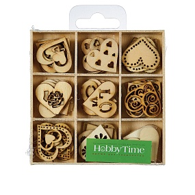 ДЕКОР ИЗ ДЕРЕВА. НАТУРАЛЬНЫЙ, НАБОР №27 "СЕРДЕЧКИ" В ДЕРЕВЯННОМ ОРГАНАЙЗЕРЕ
Арт. 2-359/02