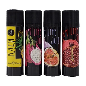 Клей-карандаш на PVP основе "Juicy" 22 г
Арт. 40-0013