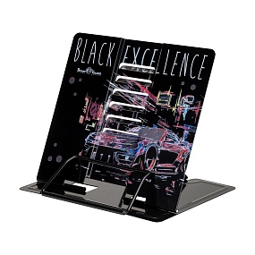 ПОДСТАВКА ПОД КНИГИ, МЕТАЛЛИЧЕСКАЯ "BLACK EXCELLENCE. CAR" с  регулируемым наклоном (металл.)
Арт. 24-0014/01