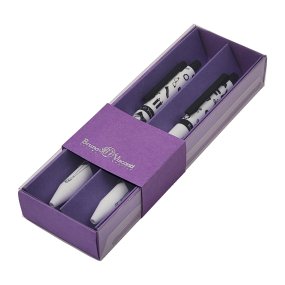 Набор BrunoVisconti®
из 2-х шариковых автоматических  ручек
"ARTCLICK"0.5 мм, синий, в картонном сиреневом  футляре "Модница"
Арт. 20-0281/1010