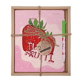 НАБОР ПОДАРОЧНЫЙ "TUTTI FRUITI. Клубника" (ДВЕ ТЕТРАДИ И РУЧКА)
Арт. 7-48-1270-2/1