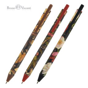 Ручка шариковая автоматическая BrunoVisconti®
"ARTCLICK" цвет корпуса multicolor
0.5 мм "Flora.Black night "
Арт. 20-0374/01