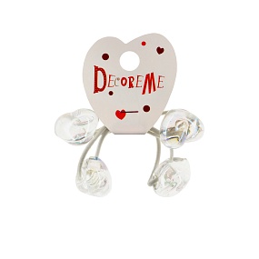 РЕЗИНКА ДЛЯ ВОЛОС "ЛЕДЯНЫЕ СЕРДЕЧКИ" 2 ШТ, 5 ЦВЕТОВ 
Арт. 2-713/20