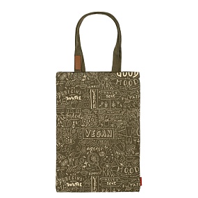 СУМКА-ШОППЕР С КАРМАНОМ, ЦВЕТ ХАКИ "VEGAN" 35x47 cm
16-002-03/08