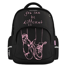 Рюкзак BrunoVisconti®
классический 
черный с эргономичной спинкой
«BE DIFFERENT»
Арт. 12-002-194/01