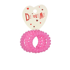 РЕЗИНКА ДЛЯ ВОЛОС СПИРАЛЬНАЯ ЦВЕТНАЯ ПОЛУПРОЗРАЧНАЯ 3 ШТ 
Арт. 2-712/232