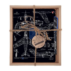 НАБОР ПОДАРОЧНЫЙ "BLUEPRINT. Самолет" (ДВЕ ТЕТРАДИ И РУЧКА)
Арт. 7-48-1252-2/3