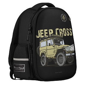 Рюкзак BrunoVisconti®
облегченная капсула
черный  с эргономичной спинкой
«JEEP CROSS COUNTRY»
Арт. 12-001-186/01