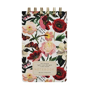 БЛОКНОТ НА ГРЕБНЕ «CUTE JOURNAL» A6-, BV, 100 Л."FLORA.ПИОНЫ" ЛИНЕЙКА
Арт. 3-100-005/01