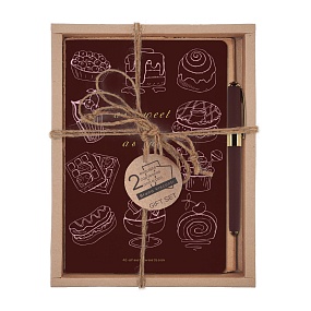 НАБОР ПОДАРОЧНЫЙ "СЛАДКАЯ ЖИЗНЬ" (ДВЕ ТЕТРАДИ BV И РУЧКА)
Арт. 7-40-001/123-3