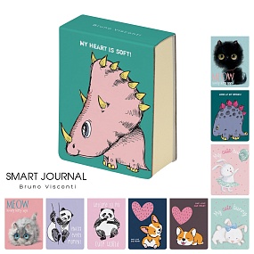 Блокнот BrunoVisconti®
А7 (63 х 83 мм)
"SMART JOURNAL" 250 л. 
Арт. 3-558
обложка в ассортименте