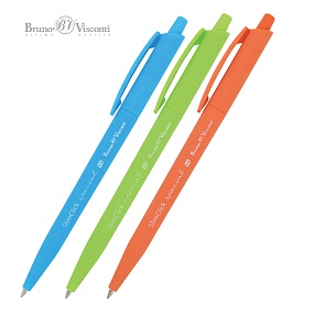Ручкa BrunoVisconti
шариковая автоматическая, 0.5 мм, синяя
SlimClick. SPECIAL
Арт. 20-0077