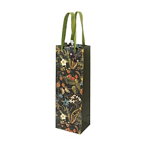 Пакет подарочный под бутылку BrunoVisconti®
 (123 х 360 х 90 мм)
"FLORA.ЛЕСНЫЕ ЯГОДЫ "
Арт. 2-856/02