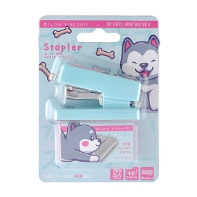 СТЕПЛЕР КАНЦЕЛЯРСКИЙ СО СКОБАМИ 24/6-26/6, "KAWAII", 400 скоб
Арт. 46-0002