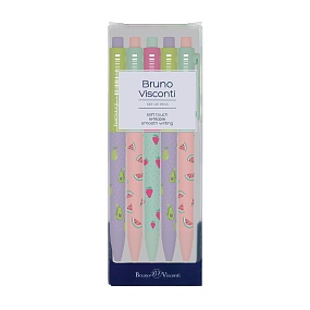 НАБОР ИЗ 5-ТИ РУЧЕК "FunClick. Fruit Rain" ШАРИКОВЫХ 0.7 ММ, СИНЯЯ
Арт. 20-0297-5/5