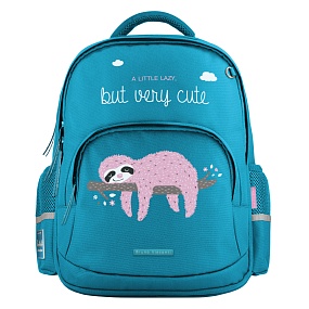 Рюкзак BrunoVisconti®
классический 
бирюзовый с эргономичной спинкой
«PINK SLOTH»
Арт. 12-002-227/09