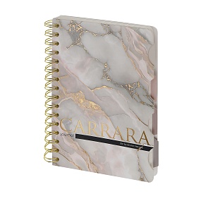 ЗАПИСНАЯ КНИЖКА "ART JOURNAL" А5,120 Л. НА ГРЕБНЕ, С РАЗДЕЛИТЕЛЯМИ "КАРРАРА"
Арт. 3-737/12