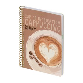 Ежедневник BrunoVisconti® недатированный
А5 (160 х 210 мм)
"СЧАСТЬЕ В КОФЕ. CAPPUCCINO" мультиколор 272 стр.
Арт. 3-701/03