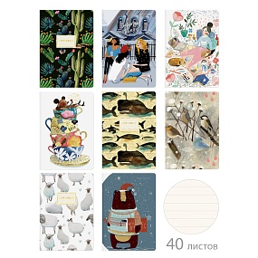 Тетрадь общая BrunoVisconti®
А5 (147 х 210 мм) 40 л., линейка
Арт. 7-40-002/04
обложка в ассортименте