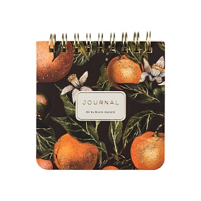 "POCKET JOURNAL" 90 Х 90 ММ, 60 Л,  НА ГРЕБНЕ "ФЛОРА.РАЙСКИЕ АПЕЛЬСИНЫ"
Арт. 3-649/16