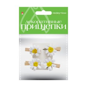 ДЕКОРАТИВНЫЕ ПРИЩЕПКИ. МЕШКОВИНА.  НАБОР №26
Арт. 2-360/26