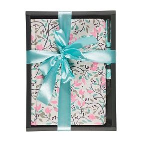 НАБОР ПОДАРОЧНЫЙ А5+  "Цветочное счастье " И МЕТАЛЛ. РУЧКА
Арт. 3-744/07-5