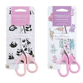 НОЖНИЦЫ ДЕТСКИЕ С ПРИНТОМ, "HAPPYCUT" 13.7 см., 2 ВИДА
Арт. 60-0033/02