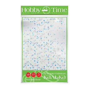 НАБОР ДЕКОРАТИВНАЯ КАЛЬКА "ГОРОШЕК" А4 10л/5цв.
Арт. 11-410-285