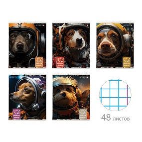 Тетрадь общая Альт®
А5 (165 х 203 мм)
"SPACE DOGS" 48 л., клетка
Арт. 7-48-1333
обложка в ассортименте