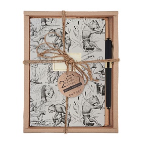 НАБОР ПОДАРОЧНЫЙ "ПРИКЛЮЧЕНИЯ ЛИСА" (ДВЕ ТЕТРАДИ BV И РУЧКА)
Арт. 7-40-001/17-3