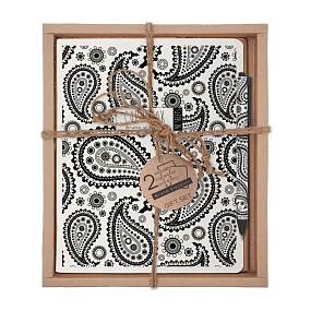 НАБОР ПОДАРОЧНЫЙ "BLACK&WHITE.NEW. Cashmere pattern" (ДВЕ ТЕТРАДИ И РУЧКА)
Арт. 7-48-1269-2/5