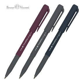 Ручка шариковая BrunoVisconti®
"PRIMEWRITE" цвет корпуса коричневый,  синий, бордовый
1 мм, в тубе Original
Арт. 20-0295/05