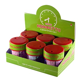 МИНИ-КОНФЕТТИ  ДЛЯ ДЕКОРА "ЗВЕЗДОЧКИ", С ДОЗАТОРОМ, 80Г  (6 ЦВЕТОВ ), ФИОЛЕТОВЫЙ,  №7
Арт. 2-312/07