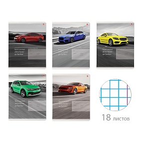 Тетрадь школьная 18 листов Альт®
А5 (165 х 203 мм)
"МАШИНЫ. КОНТРАСТЫ" 18 л., клетка
Арт. 7-18-033/1
обложка в ассортименте