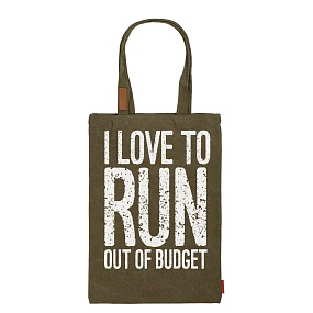 СУМКА-ШОППЕР С КАРМАНОМ, ЦВЕТ ХАКИ "ТРАТИМ ДЕНЬГИ!" 35x47 cm
16-002-03/10